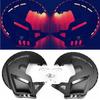Matt Black For Honda GOLDWING GL1800 Brake Disc Rotor Covers LED 2001-2014 For HONDA F6B 2013 2014 2015