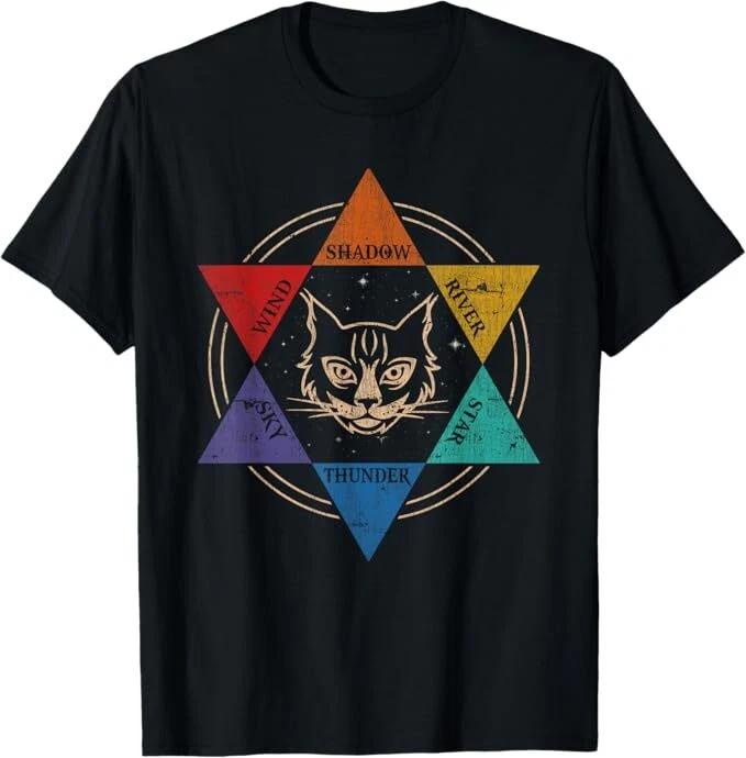 Warrior cats Wind Shadow River Star Thunder Sky T-Shirt 2XL
