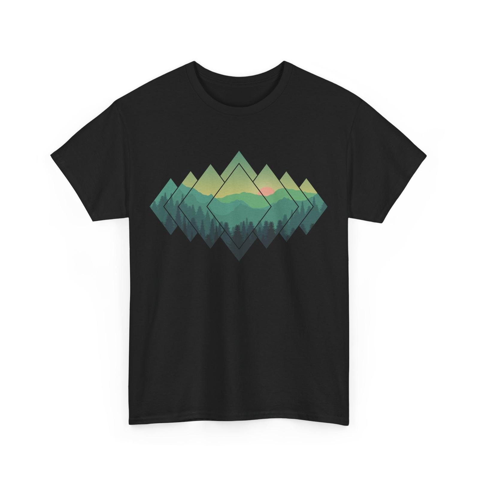 Forest Mountain T-Shirt, Nature Outdoor Adventures Lovers Women Men Shirt S