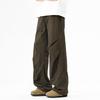 Spring Autumn Elastic Waist Drawstring Casual Fashion Cargo Pants Male Loose All-match Straight Trousers