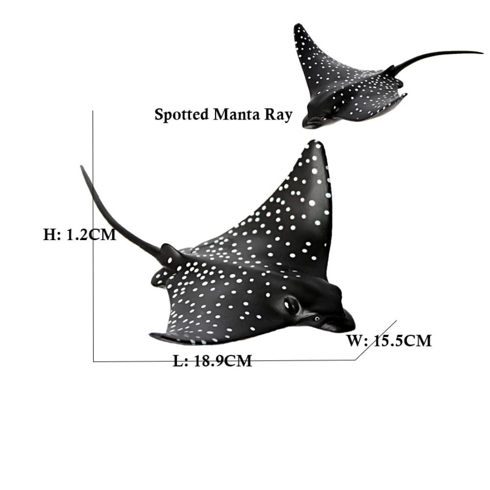 Stingray Manta Ray Figures Fish Toy Ocean Marine Animal Figurines Anime Action Figure Plastic Animals for Children Toys Games