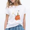 Little Prince White Print Women's Short Sleeve T-Shirt