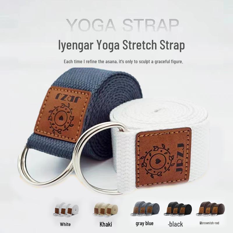 Iyengar Yoga Non-Elastic Stretch Strap for Auxiliary Extension
