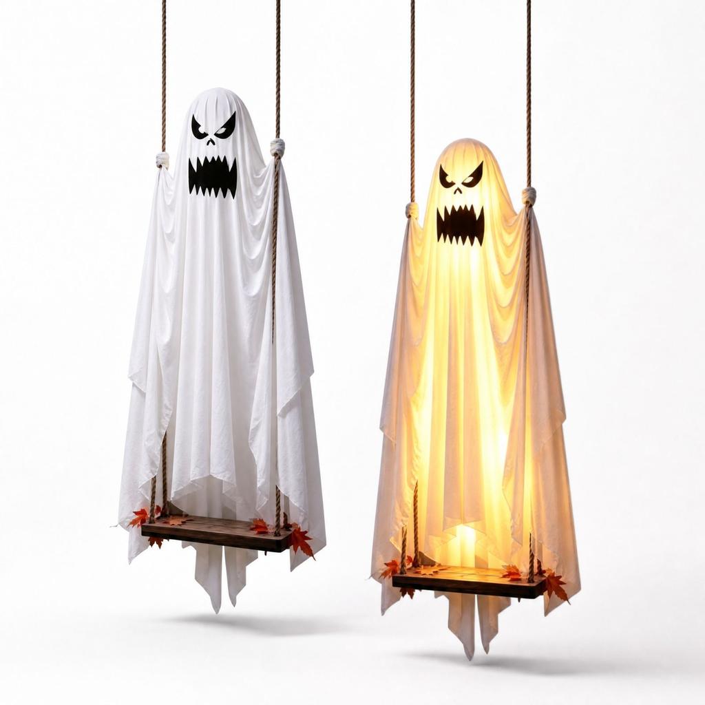 Cute Glowing Hanging Decoration with Remote Control for Porch and Yard