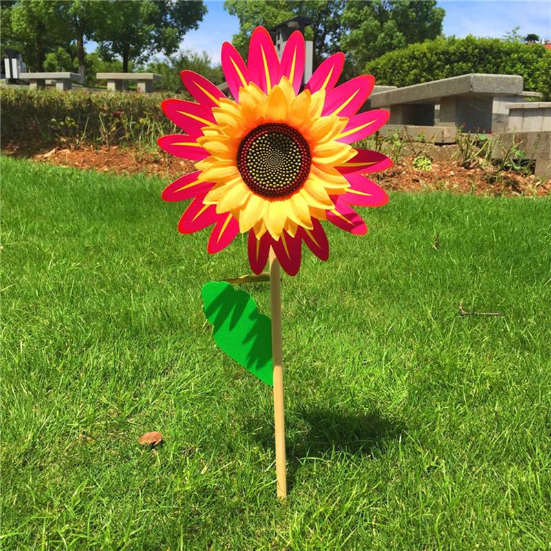 

Красочная ветряная мельница с подсолнухом, ветряная турбина для газона, сада, вечерние украшения, уличный декор для кемпинга, пикника, сада и двора