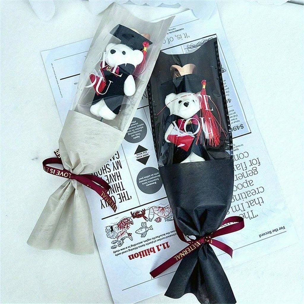 1pc Graduation Season Cartoon Bouquet Bear Teacher's Day Gift Dr. Bear