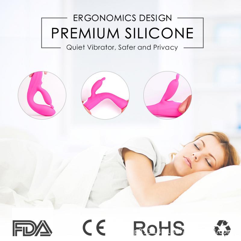 G Spot Couple Vibrator with Heating Function Clitoris G-spot Stimulation Waterproof Dildo with Vibrations Dual Motor Stimulator for Women Couple Fun