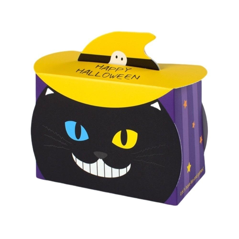 

10 шт. Коробка для упаковки конфет «Черный кот», Коробка для печенья «Тыква», Подарочная коробка для конфет на Хэллоуин, Детям Style 1