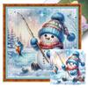 Cartone Animato Ricamo Completo Filo Eco-cotone Kit Punto Croce Stampato 11CT Opera d'Arte