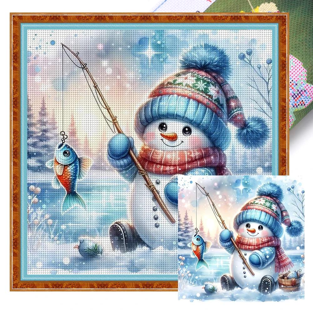 Cartone Animato Ricamo Completo Filo Eco-cotone Kit Punto Croce Stampato 11CT Opera d'Arte