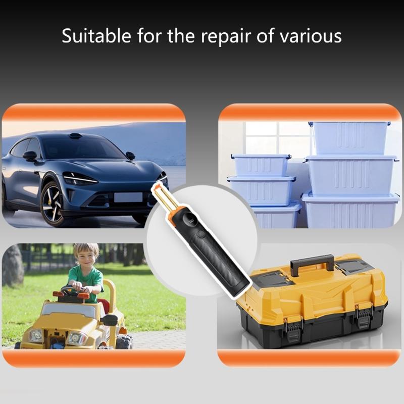 Highly speed 590℃ Plastic Welding Guns For Automotive Bumpers Welder Builts In 4000mAh Battery And Illuminated Work Area