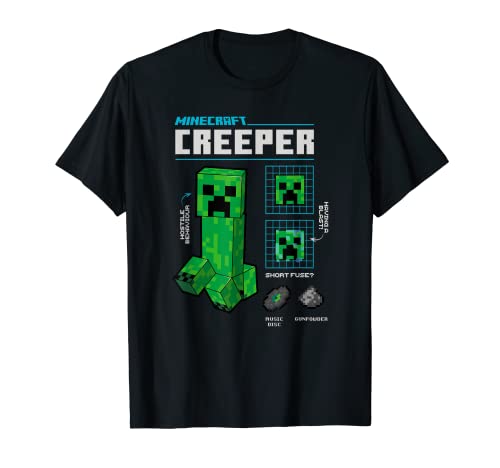 Minecraft Creeper Schematic Poster T-Shirt