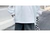 Autumn Men's Hole-Knit Sweater: New Lazy Style Pullover in Black or White