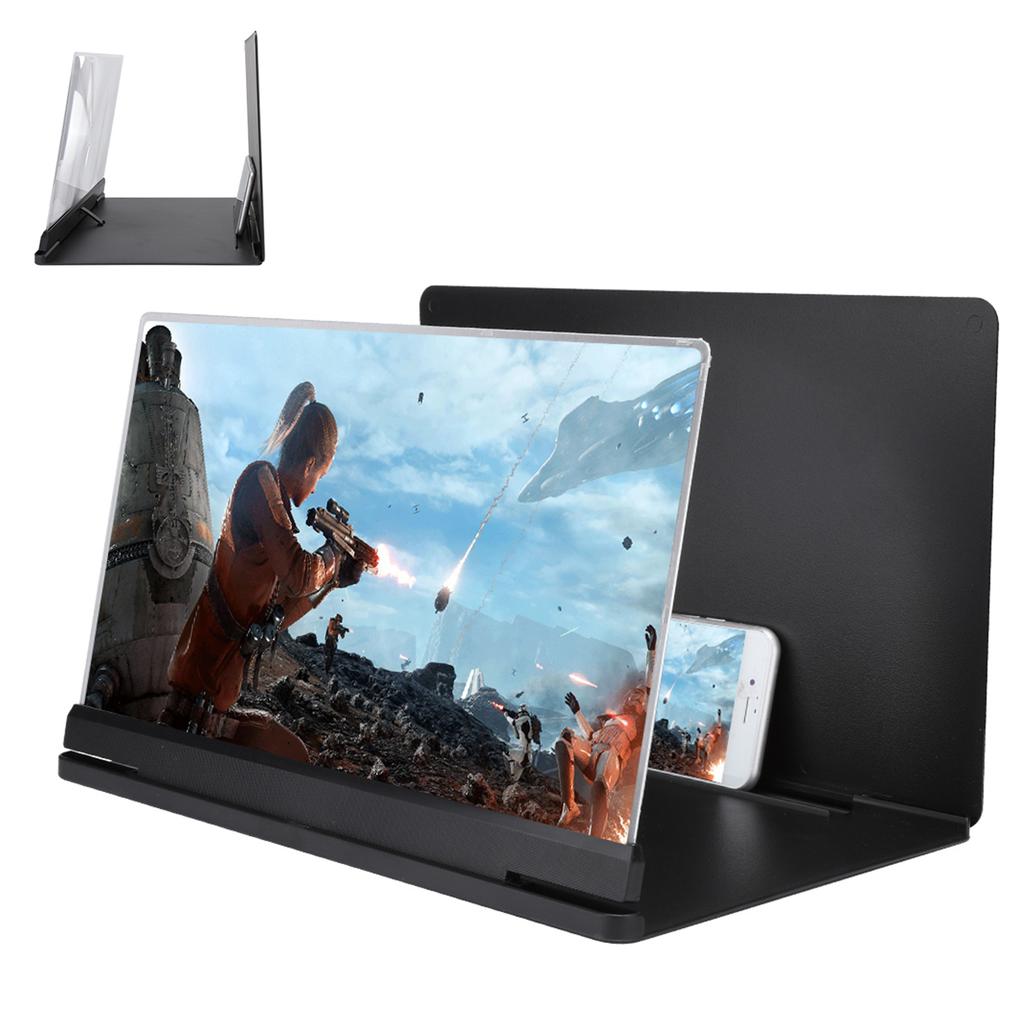 18X Mobile Phone Screen Magnifixer Amplifier 14in Anti Radiation Zoom Prevent Reflective(Black)