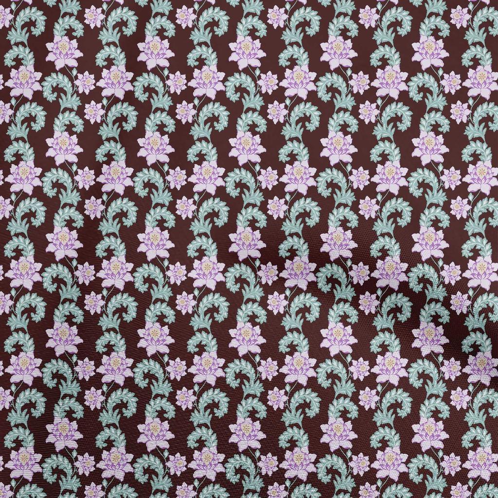 oneOone Bavlna Flex Modrá Fabric Květiny Šití Řemeslné Projekty Fabric Prints By Yard 40 Inch