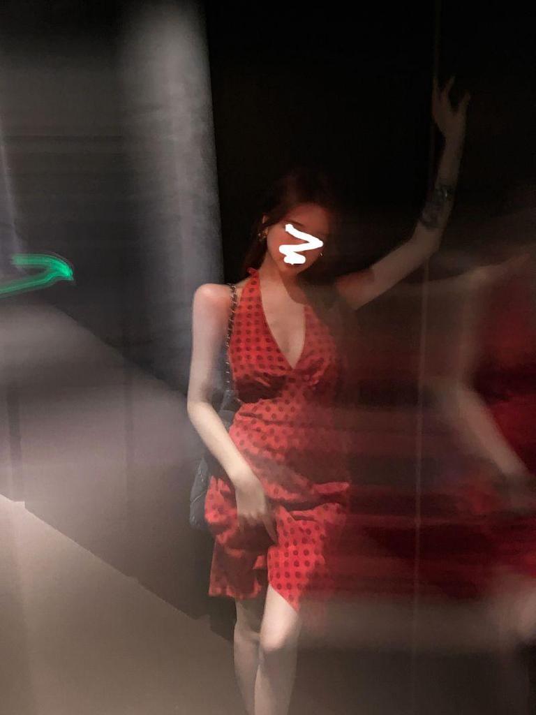 Red Polka Dot Backless Halter Mini Dress - Women's Summer A-line Skirt