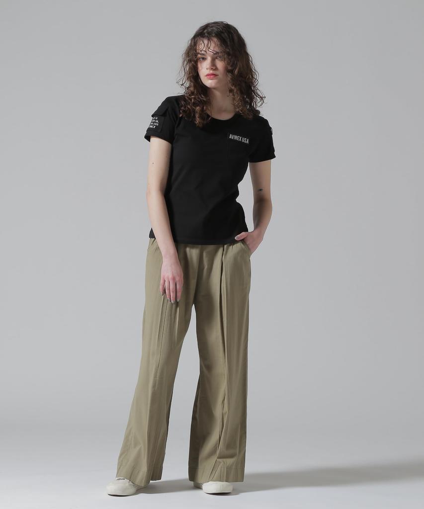 Avirex Fatigue T-Shirt, Women's, Size M, 010, Black, 783-5935603