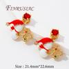 Christmas Gifts Happy New Year 2026 18K Gold Plated Brass Charms For Necklaces,Pendants For Jewelry Making,Women's Gift Xmas