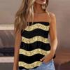 2024 Schlauchtops für Damen, Niedliches Sexy Off-Shoulder Gestreiftes Ärmelloses T-Shirt