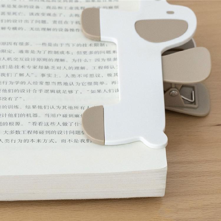 Multifunctional Dog Shape Book Clip Plastic Construction Easy Page Turning Suitable for Multiple Publications Easily