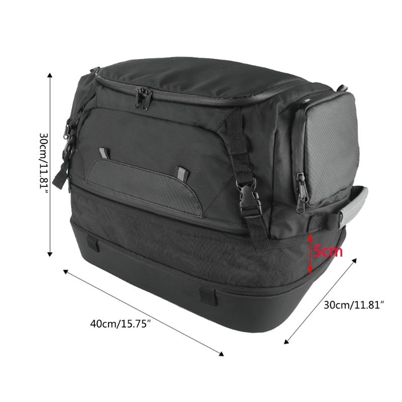 Multifunktionale Motorrad-Heckgepäckträgertasche Sichere & Tragbare Aufbewahrung Praktische & Wasserdichte Tasche für Motorradreisen