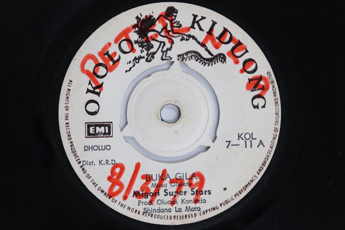 

7inch Record MIGORI SUPER STARS - Buka Gila / Jenifa Atieno KOL711 OKOLO KIDUONG Kenya World Music Used