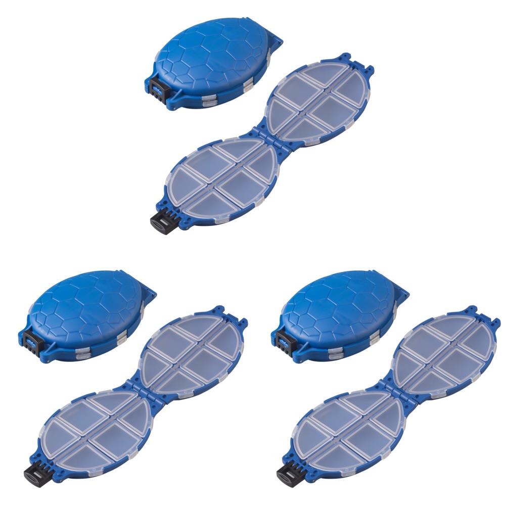 

- 12 Compartment Tackle Box Turtle Fishing Lures Hook Bait Tool Holder (Blue)