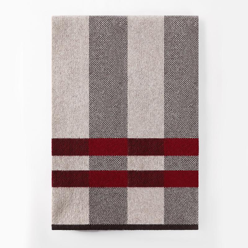 

2025 зима новый клетчатый универсальный кашемировый шарф мужской деловой теплый шарф подарок на день рождения 180cm