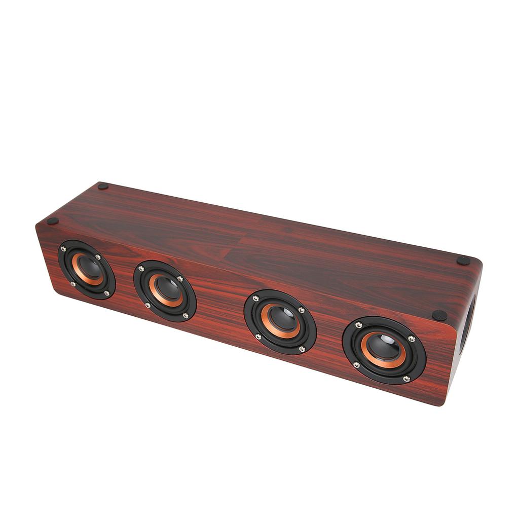 Wooden   Speaker Stereo Hands   Calling Heavy Bass Desktop Wireless Speaker for Cellphone Computer
