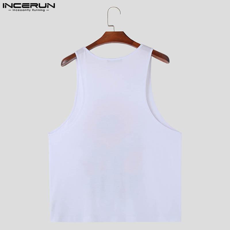 INCERUN Men U Neck Floral Print Sleeveless Vest Beach Holiday Tank Tops