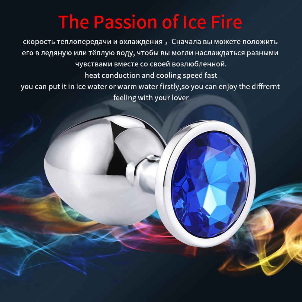 3 STK/sett Metal Anal Leker For Kvinner Voksen Sex Produkter Menn Butt Plug Rust Stål Anal Plug Sex-leke Anal Dildo Toys