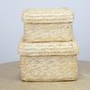 Seagrass Storage Basket Rattan Snack Container For Family GIft