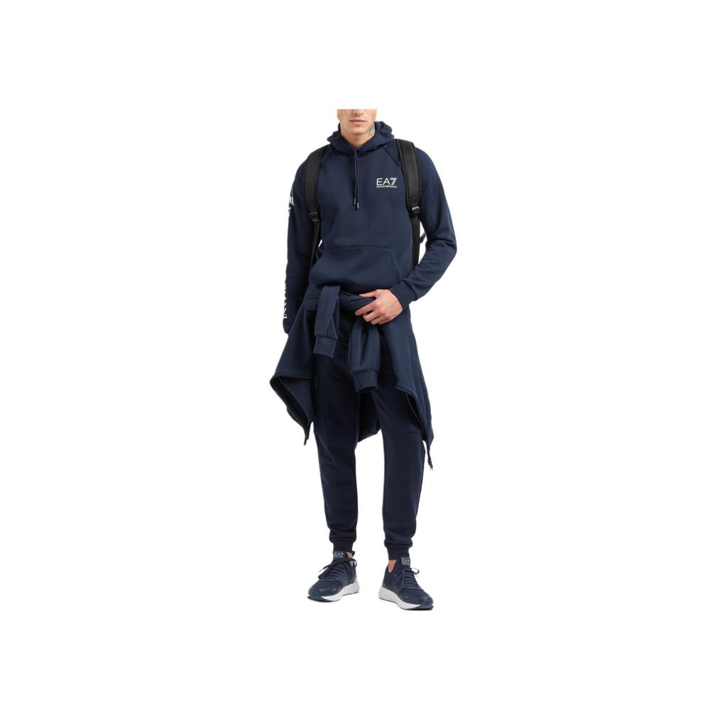 Emporio Armani EA7 Solid Color Cuffed Pocket Tapered Casual Pants Men Bottoms Navy-Blue 8NPP68-PJVTZ-1562