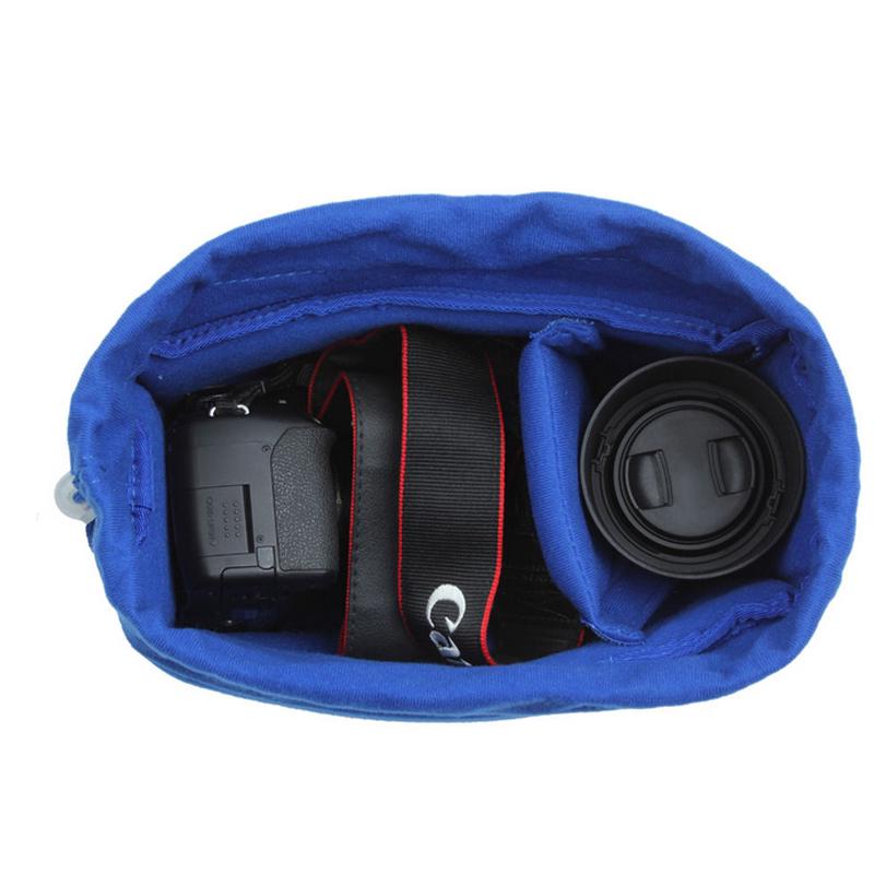 New Shockproof DSLR SLR Camera Bag Partition Padded Velvet Insert Protection Case