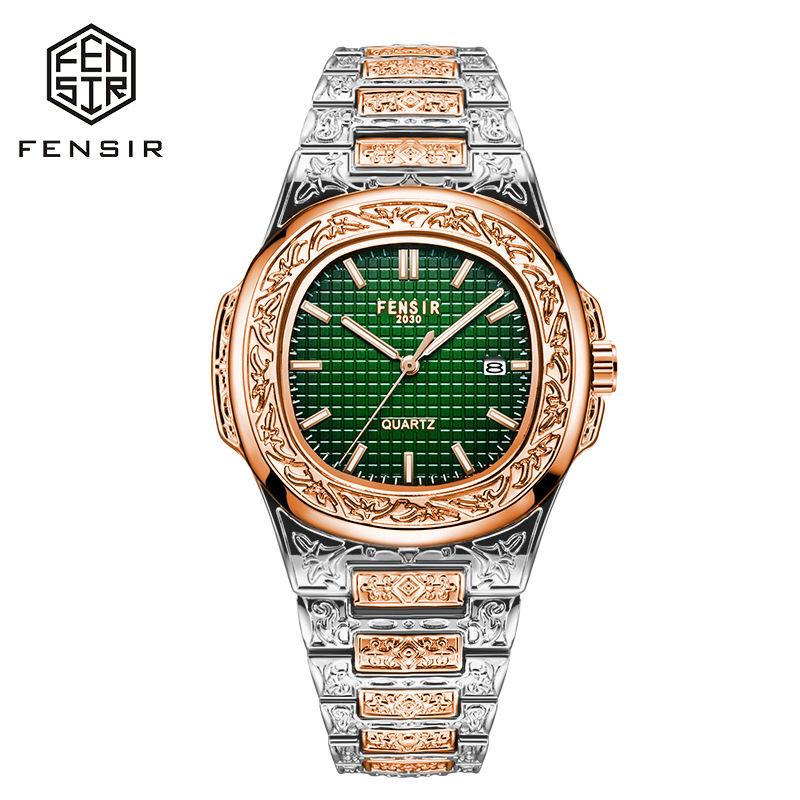 Luxus Herren Armbanduhr Leuchtend Wasserdicht Datum Herrenuhr Edelstahl Herren Quarzuhren Lässige Herrenuhr