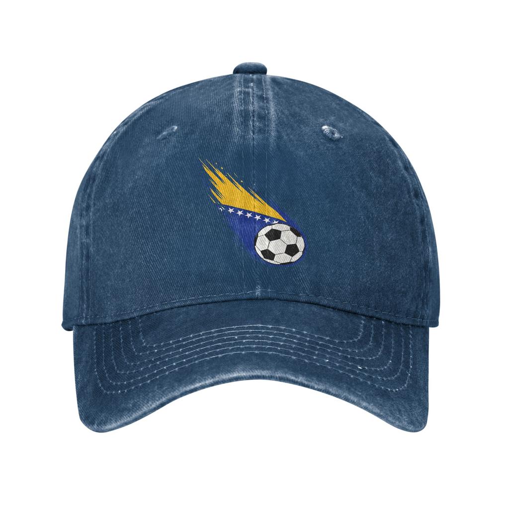 Bosnia and Herzegovina Flag Graphic Unstructured Baseball Caps Distressed Denim Washed Snapback Cap Unisex Women Adjustable Fit Hat