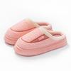 Plush cotton slippers winter plush warm indoor home non-slip thick bottom couple fashion cotton mop