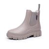 Women's Fashion Ankle Rain Boots: Elastic Chelsea, Non-Slip, Waterproof Waders