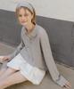 Tilaidai Dot Collar T-Shirt [Tisp06Lt05]_Gray