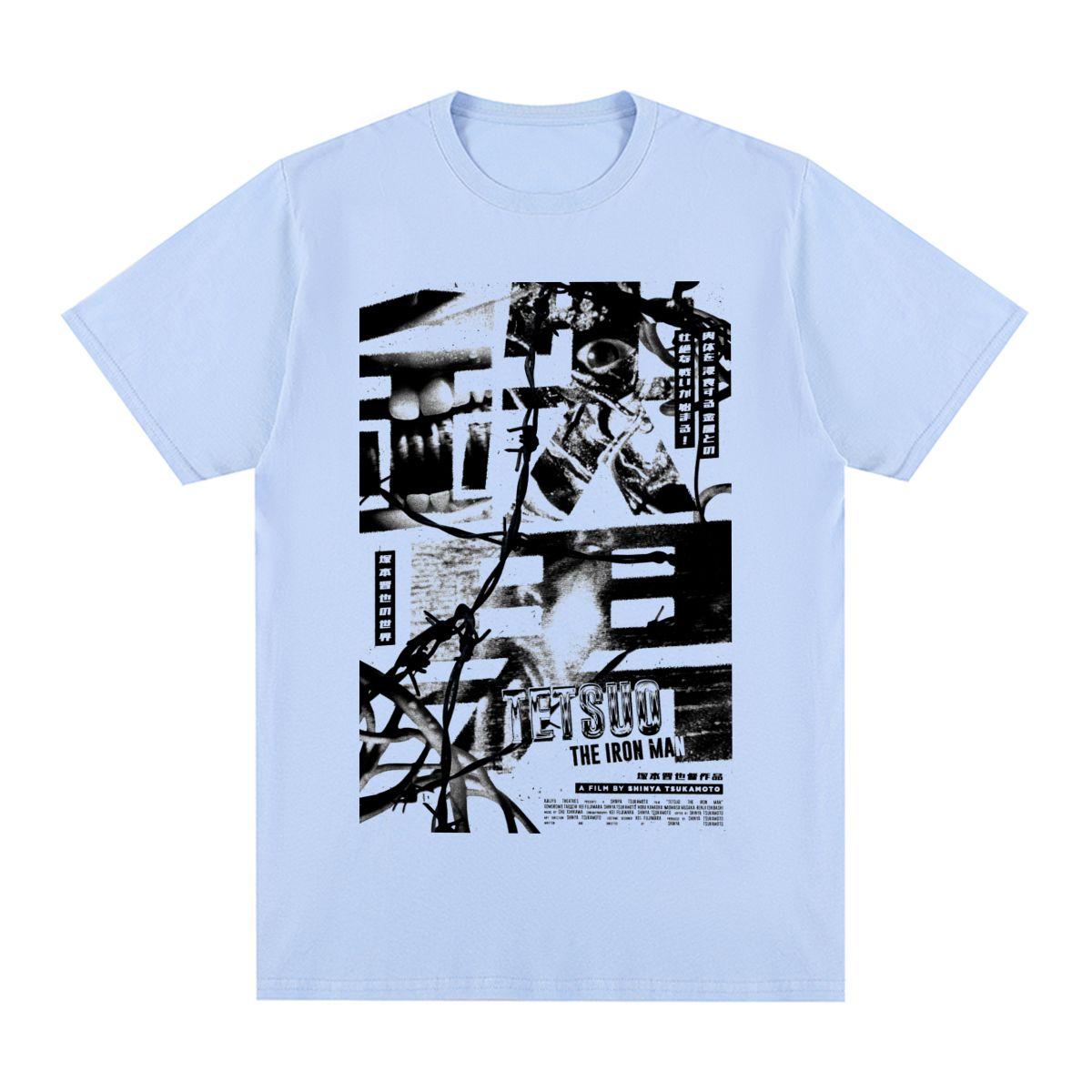 

Тэцуо Человек из железа Японский фильм Синъя Цукамото Винтажная футболка Хлопок Мужская футболка Новая футболка Футболка Женские топы 4XL