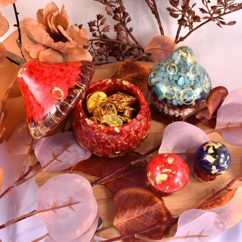 Resin Box Molds with Lids 3D Jar Silicone Mold Trinkets Storage Container Box Mold for Resin Casting Home Decoration