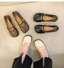 Fashion IPPEUM Mary Janes Shoes For Women Ballet Flats Pu Leather Black Loafers Lolita Shoes Round Toe zapatos de mujer