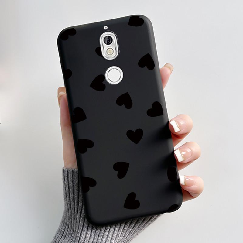 Case For Nokia 7 Phone Casing For Nokia 7 Plus Back Cover Trendy Soft Silicone Shockproof Black Case Milk Tea Rabbit Pattern
