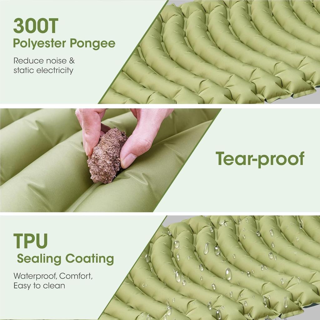 High Quality Lightweight Self-Inflating Sleeping Pad for Backpacking & Trekking Waterproof Portable Camping Mattress