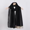Luxury Diamond Necklace Chain Instant Bubble Chiffon Hijab Ramada Beach Summer Shawl Wrap Solid Muslim Stole Neck Snood 175*70Cm
