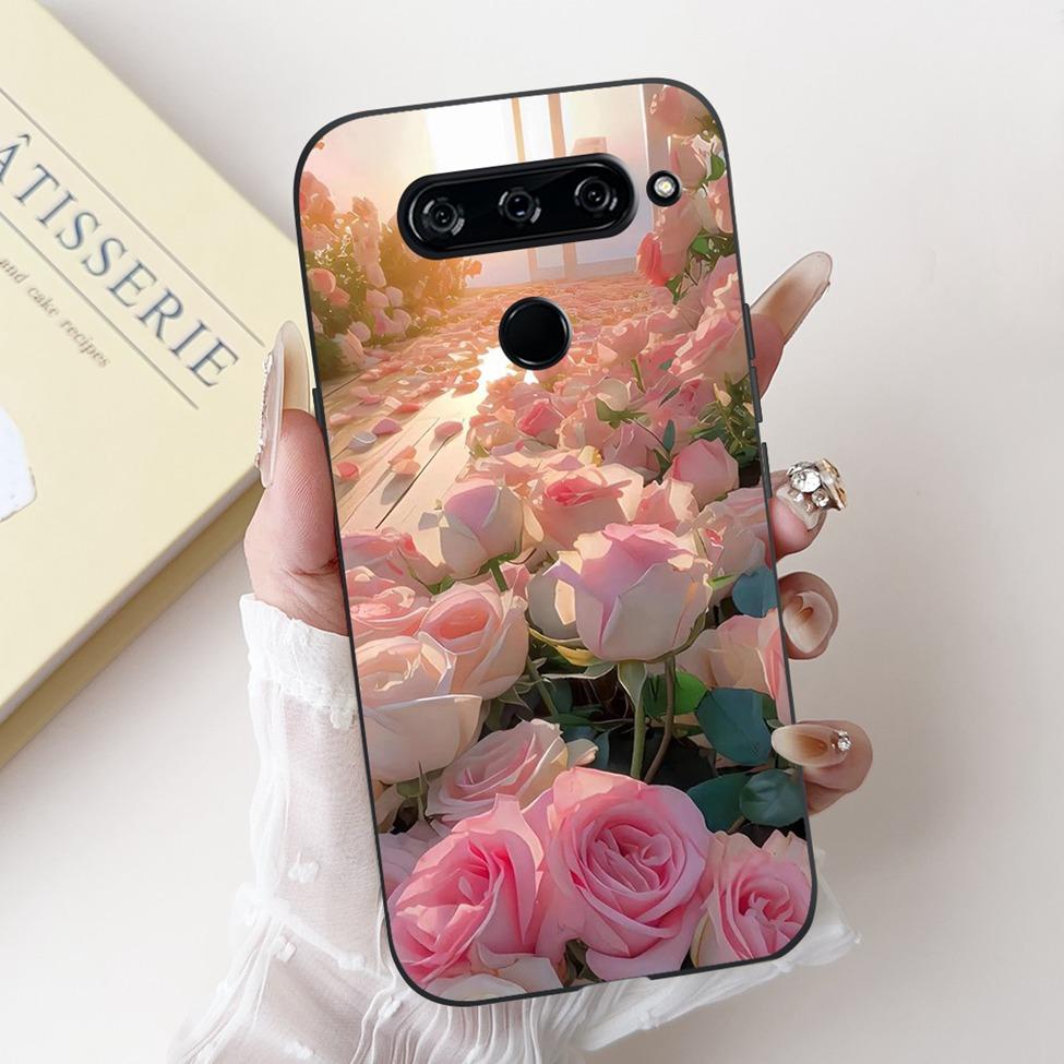 For LG V40 V50 ThinQ Case V50S ThinQ Cute Cartoon Cat Luxury Cool Shockproof Silicone Back Cover For LG V50S ThinQ 5G Phone Case