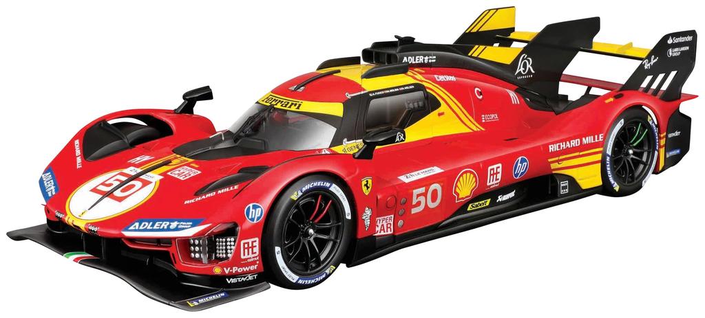 Bburago Ferrari 499P Le Mans 2024 Winner Window Box Finished Product 1/24 No.50 18-26312