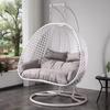 Thick Rattan Balcony & Courtyard Hanging Basket Chair - Single/Double Magic Leaf Design