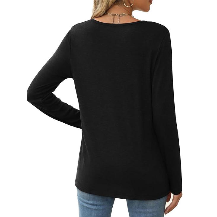 1Pieces Women's Round Neck Long Sleeve T Shirt Floral Print All-Season Casual Wear Shipped from Local Warehouse Everyday Versatile Top Perfect