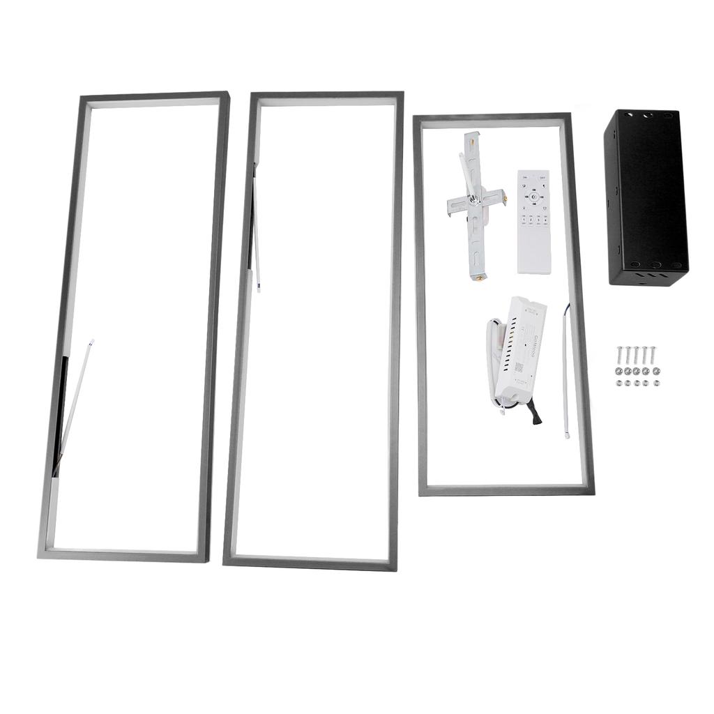 Modern LED Ceiling Light Minimalism Style Rectangular Stepless Dimmable LED Flush Mount Ceiling